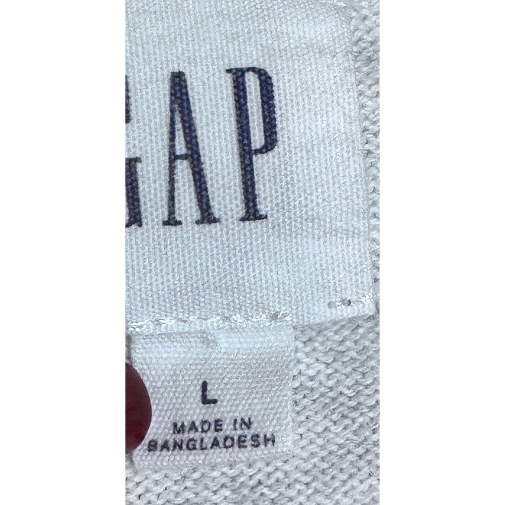 Gap Mainstay Knit‎ Sweater Mens Large pullover Long-Sleeve Crew Two Tone Gray - Picture 4 of 10